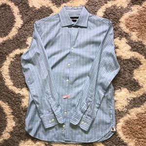 John Varvatos button down 100% cotton slim fit, 15, 32/33. Just like new!